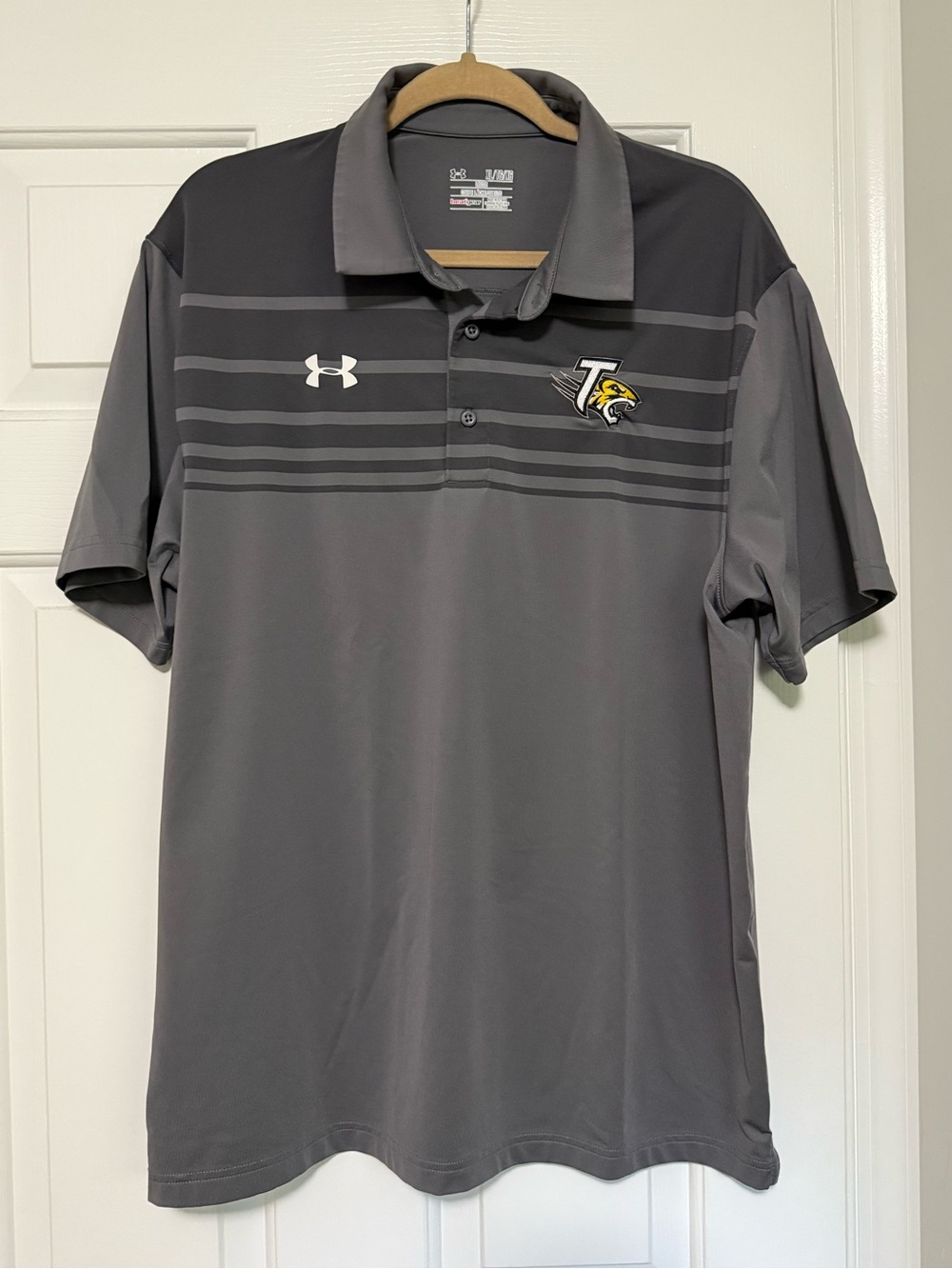Towson University XL Loose Fit Grey Polo